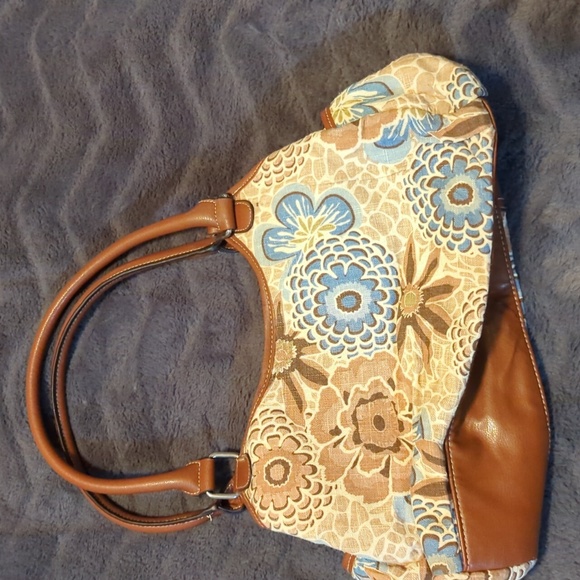 ROSETTI HANDBAGS & ACCESSORIES LTD. Blue flower brown shoulder bag - Picture 2 of 8
